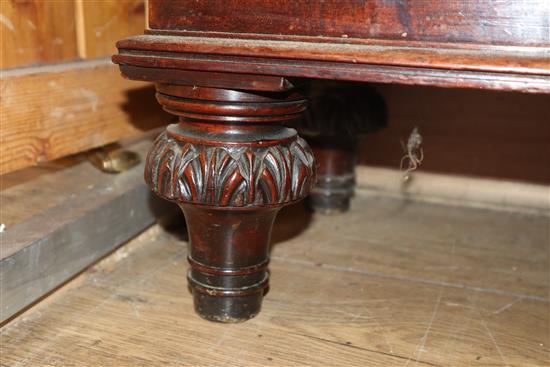 An early 19th century mahogany glazed bookcase (glass a.f.) W.96cm